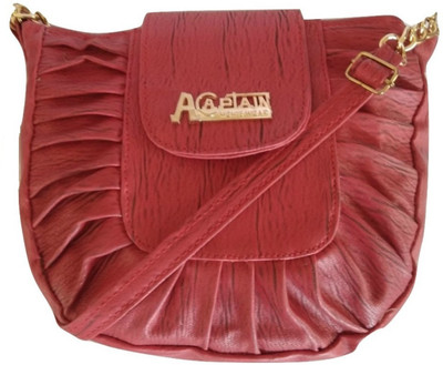 

GiftingTree Girls Casual Pink PU Sling Bag