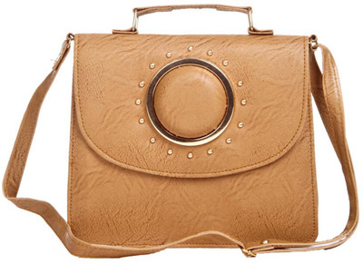 

Aliado Women Casual Beige Leatherette Sling Bag