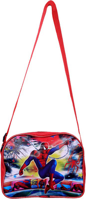 

BEST SHOP Boys Casual Red Polyester Sling Bag