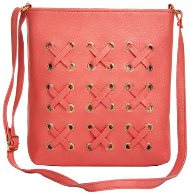 

Aliado Women Casual Pink Leatherette Sling Bag