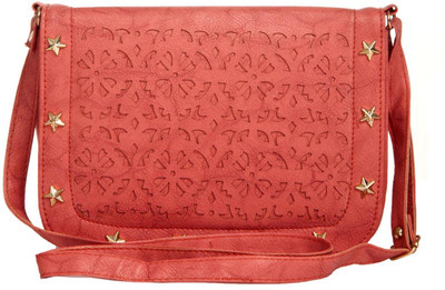 

Aliado Women Casual Pink Leatherette Sling Bag