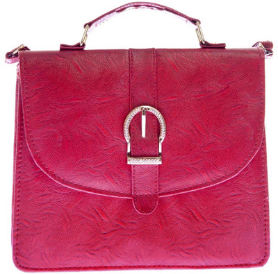 

Aliado Women Casual Pink Leatherette Sling Bag