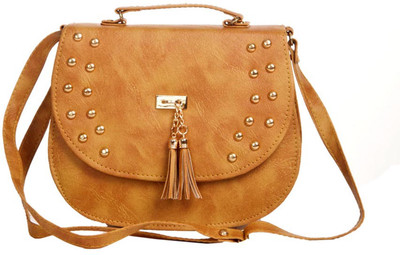 

Aliado Women Casual Brown Leatherette Sling Bag