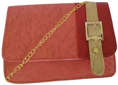 

GiftingTree Girls Casual Pink PU Sling Bag