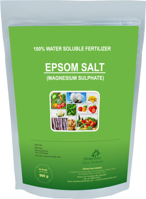 

Divine Tree Epsom Salt For Plants,Gardening Magnesium Sulfate Water Soluble Fertilizer Soil Manure(900 g Powder)