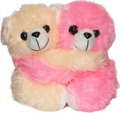 

PreciousPearl 20cm Double Teddy Bear - 20 cm(Pink, Cream), Cream;pink