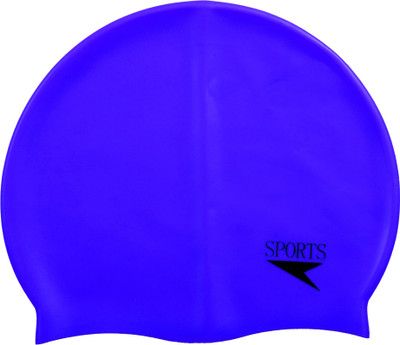 

HAWKISH SILICONE SWIMMING CAP FOR HAIR PROTECTION Swimming Cap(Blue, Pack of 1)