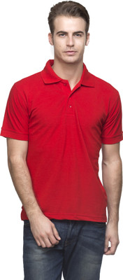 

Lambency Solid Men's Polo Neck Red T-Shirt