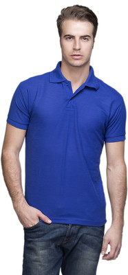 

Lambency Solid Men' Polo Neck Blue T-Shirt, Royal blue