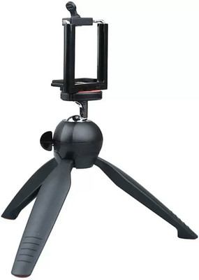 

FKU DSLR Camera Mini Pocket Tripod Stand Rubber Feet for MOBILE-Phone Go-Pro CamARA Monopod(Black, Supports Up to 700 g)