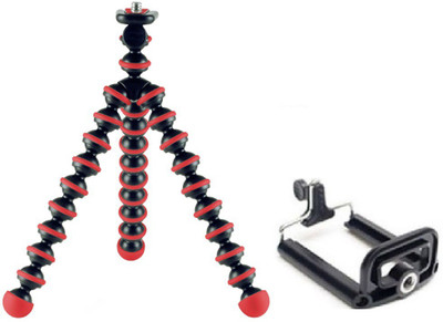 

ReTrack Mini Octopus Adjustable Mobile Phone Camera Stand Clip Bracket Holder And Tripod(Red, Supports Up to 500 g)