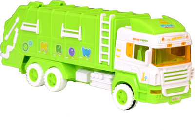 

Montez Garbage Truck Friction Toy (30 cm Long)(Multicolor)
