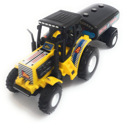 

The Game Begins Tractor with Water Tanker, toy for kids, Yellow and Black, Length 23 cm(Yellow, Black), Black;yellow