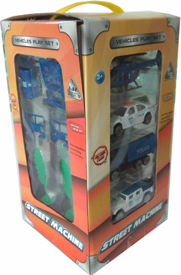 

Zeus Die Cast Cars 12 Pc Set Playset Free Wheels Metal Car with Plastic Parts Street Machine buy diecast cars online 1:64 toy sports car police vehicles(Multicolor)