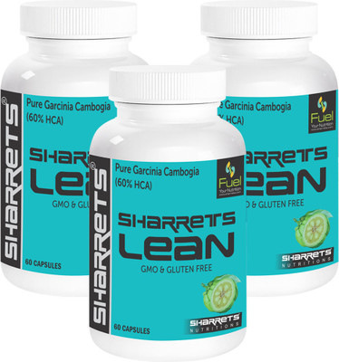 

SHARRETS NUTRITIONS Sharrets Nutritions Sharrets Lean - Pure Garcinia Cambogia ,60% Hca {Supports Weight Loss And Curbs Appetite, Superior Absorption} Non Gmo -Gluten Free : 3x60 Capsules(60 No)