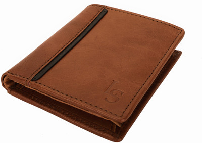 

LOUIS STITCH Men Brown Genuine Leather Wallet(8 Card Slots), Elegant brown