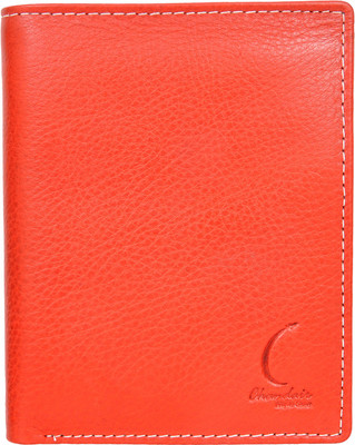 

Chandair Men Red Genuine Leather Wallet(7 Card Slots), Light rust red