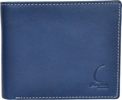 

Chandair Men Blue Genuine Leather Wallet(6 Card Slots), Dark indigo blue