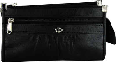 

EMOSHA Women Black Artificial Leather Wrist Wallet(6 Card Slots)