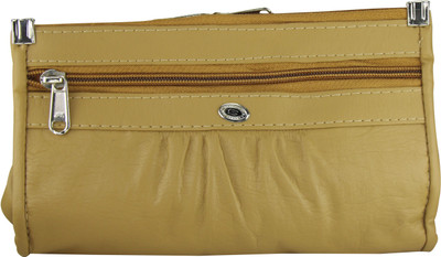 

EMOSHA Women Casual Beige Artificial Leather Wrist Wallet(6 Card Slots)