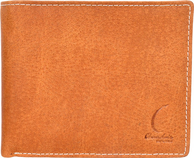 

Chandair Men Brown Genuine Leather Wallet(6 Card Slots), Light macore brown