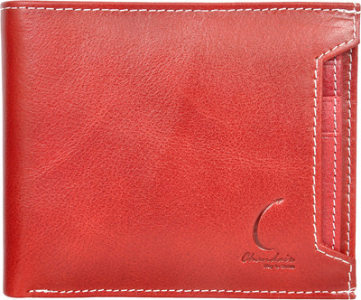 

Chandair Men Red Genuine Leather Wallet(6 Card Slots), Sangara red