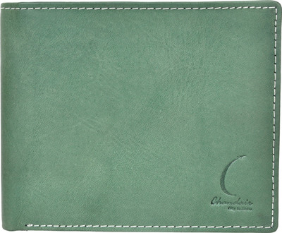 

Chandair Men Green Genuine Leather Wallet(6 Card Slots), Dull green