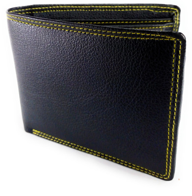 

Unic Men Black Genuine Leather Wallet(10 Card Slots)