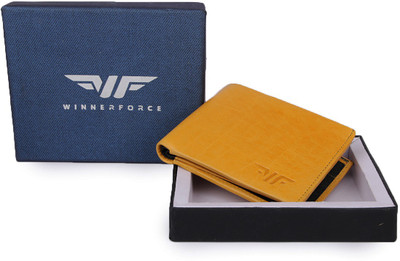 

Winner Force Men Yellow Genuine Leather Wallet(5 Card Slots)