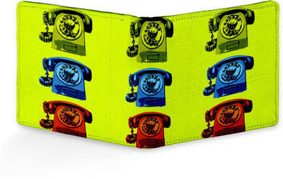 

SL COLLECTIONS Boys Multicolor, Tan Artificial Leather, Canvas Wallet(4 Card Slots)