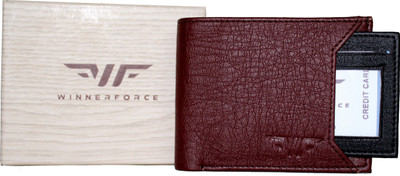 

Winner Force Men Brown Artificial Leather Wallet(9 Card Slots)