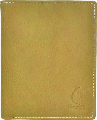 

Chandair Men Green Genuine Leather Wallet(7 Card Slots), Dark pear green