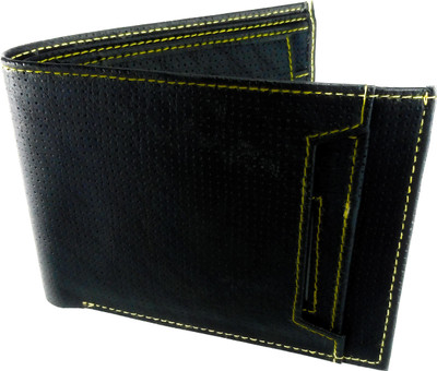 

Unic Men Black Genuine Leather Wallet(13 Card Slots)