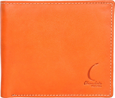 

Chandair Men Orange Genuine Leather Wallet(6 Card Slots)