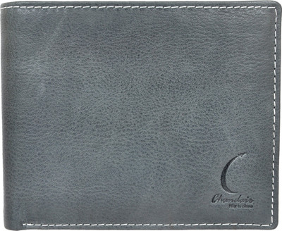 

Chandair Men Grey Genuine Leather Wallet(6 Card Slots), Dark grey