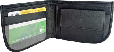 

SL COLLECTIONS Men Multicolor, Black Genuine Leather Wallet(2 Card Slots)