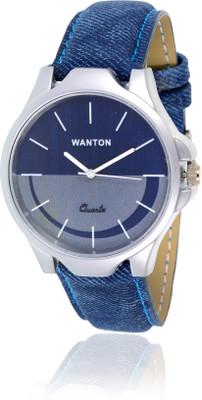 

Wanton WN01T01 Blue jens strap stylish dial exclusive collation watch for men and women Watch - For Boys & Girls