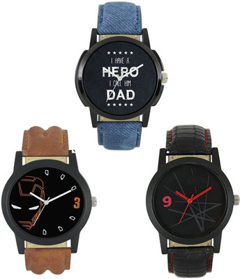 

AKAG SIMPLE & SOBBER CLASSIC CRYSTAL Leather Strap GOOD LOO Watch - For Men