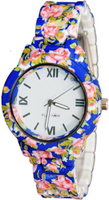 

SD SHOP Blue Floral Print Watch - For Women Watch - For Girls