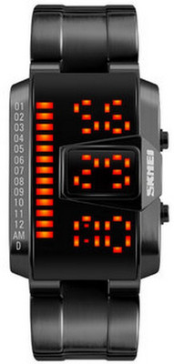

Skmei Science Fiction Bracelet Style 50 Meters Waterproof Power Saving LED Watch - For Boys