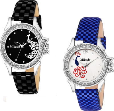 

Mikado Fashion Trend Analog watches combo with one year warranty Watch - For Girls