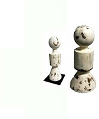 

online art effects Re-Cycle Mango Wood Objects Table Top Set Of 2 Wooden Geometric Object