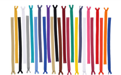 

madura coats ltd Premium 16 inch (40 cm) Invisible Zipper with Knit Tape ,Set Of Multicolored 25 zips Used In Pants ,Children Frocks ,Plazos ,Dresses, Ladies Suits Etc Multicolor Synthetic Invisible Zipper( )