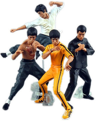 

ZenShanti Bruce Lee Kung Fu Master Action Figures Toy | 4pcs | For Kids & Decoration(Multicolor)