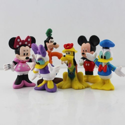 

ZenShanti Mickey Mouse, Donald Duck, Goofy, Pluto, Minnie and Daisy Action Figures | 6pcs(Multicolor)