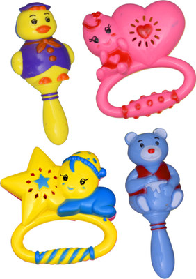 

VIVAAN Little Babies Colorful 4 Pcs Rattle(Multicolor)