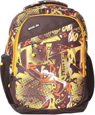 

Scholex Brown Printed School Bag | College Bags For Girls and Boys 20 L Backpack(Brown)