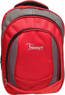 

Triumph ucksack 15 L Backpack(Multicolor), Red gray