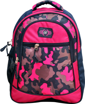 

B Kids Waterproof School Bag(Pink, 20 L)