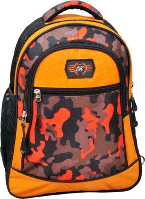 

B Kids Waterproof School Bag(Orange, 20 L)
